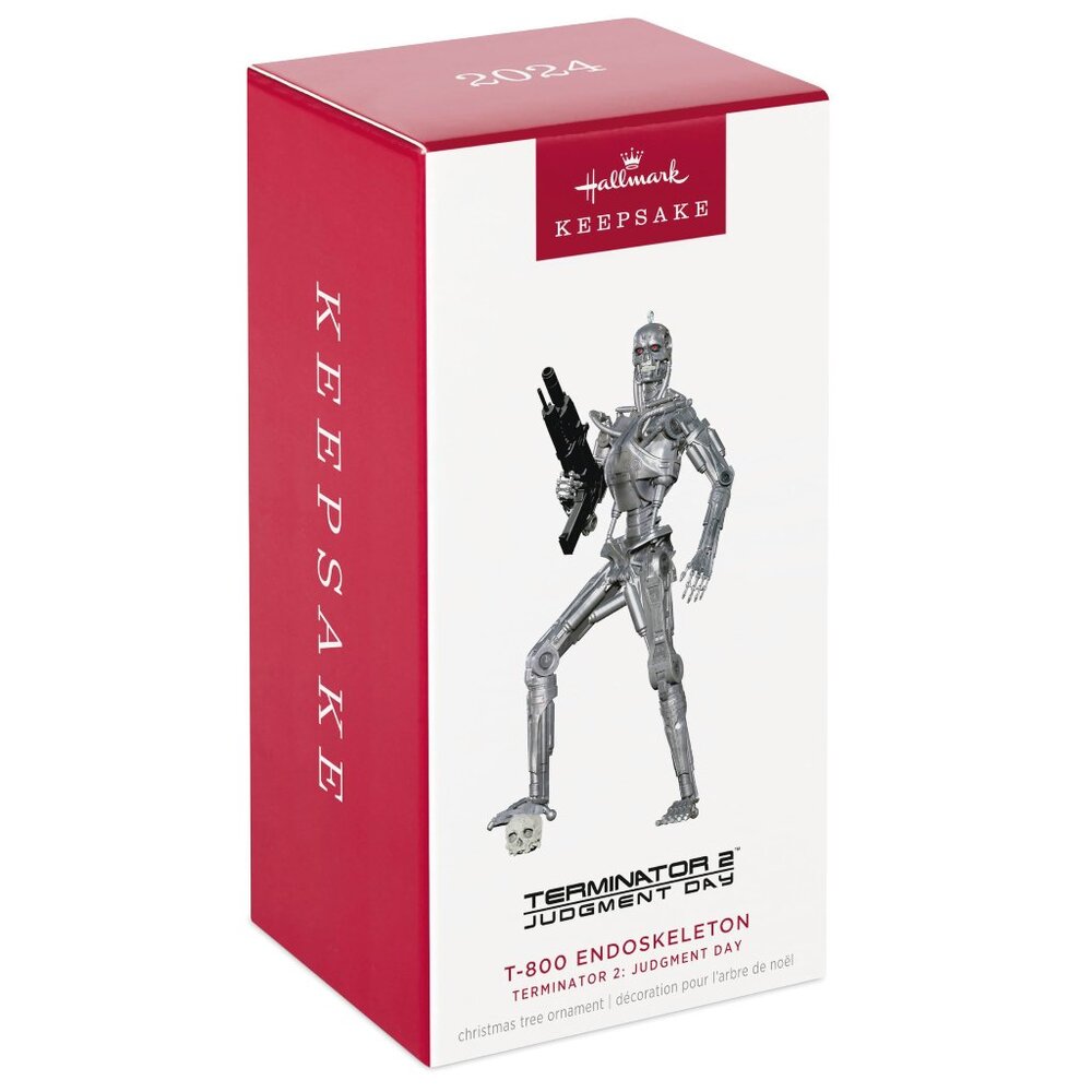New! Terminator 2 Hallmark Keepsake Christmas Ornament 2024 Judgment Day T-800